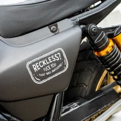 Motorcycle Sticker - Reckless? (2 Pack)^Moto Loot Discount