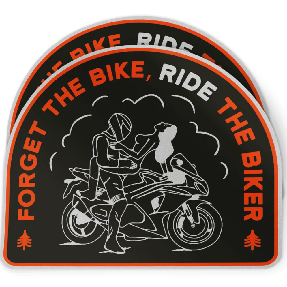 Motorcycle Sticker - Ride The Biker (2 Pack)^Moto Loot New