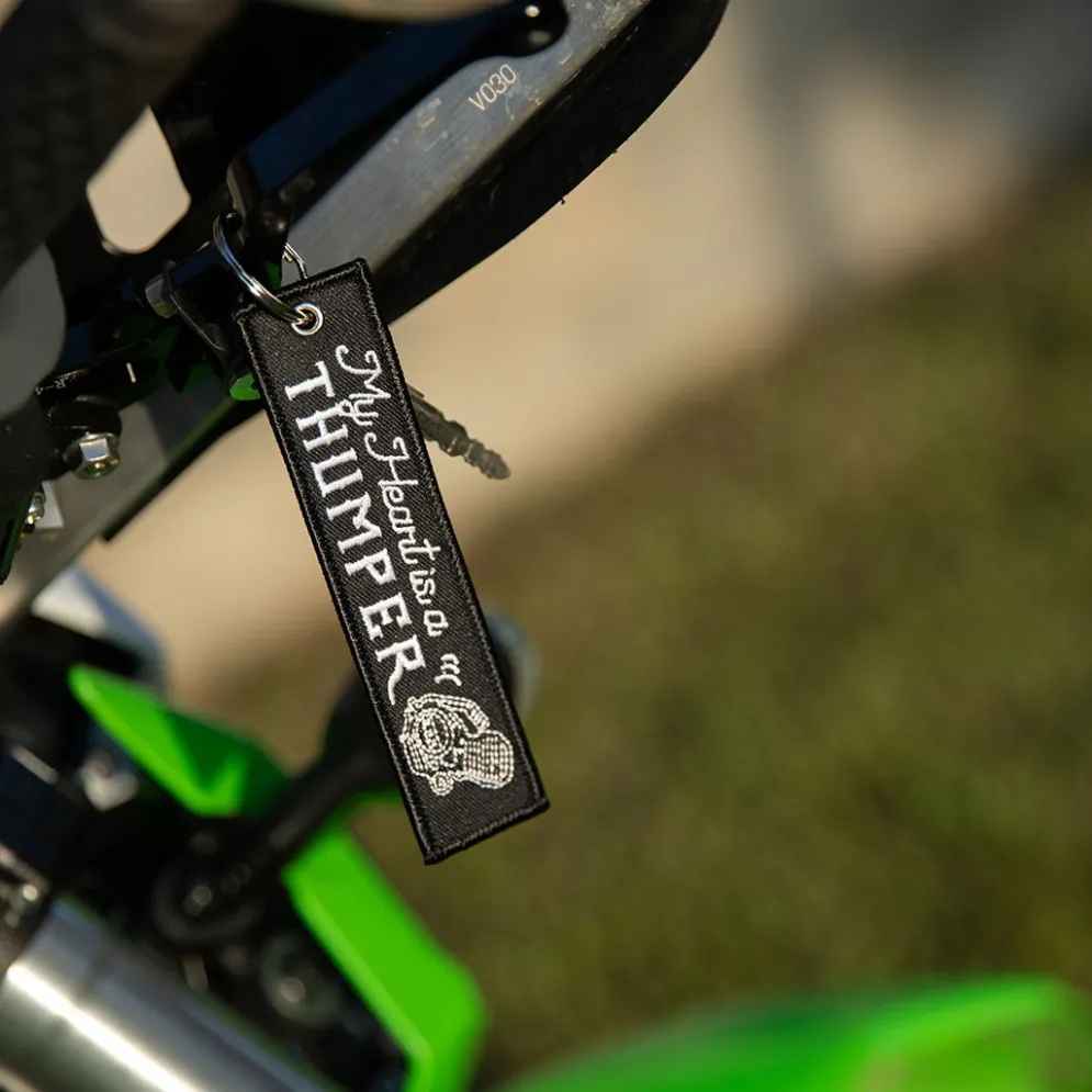My Heart Is A Thumper - Dirt Bike Keychain^Moto Loot Best