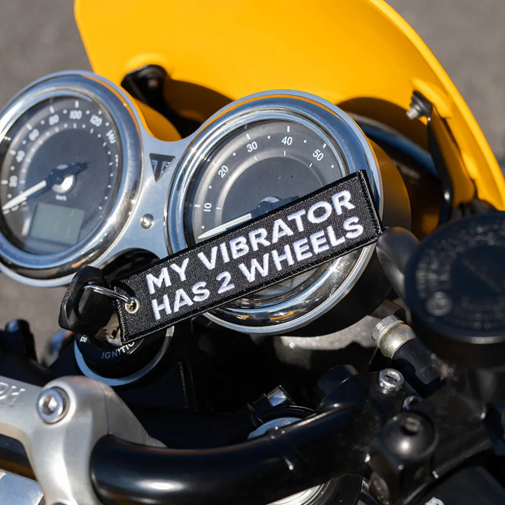 My Vibrator Has 2 Wheels - Motorcycle Keychain^Moto Loot New