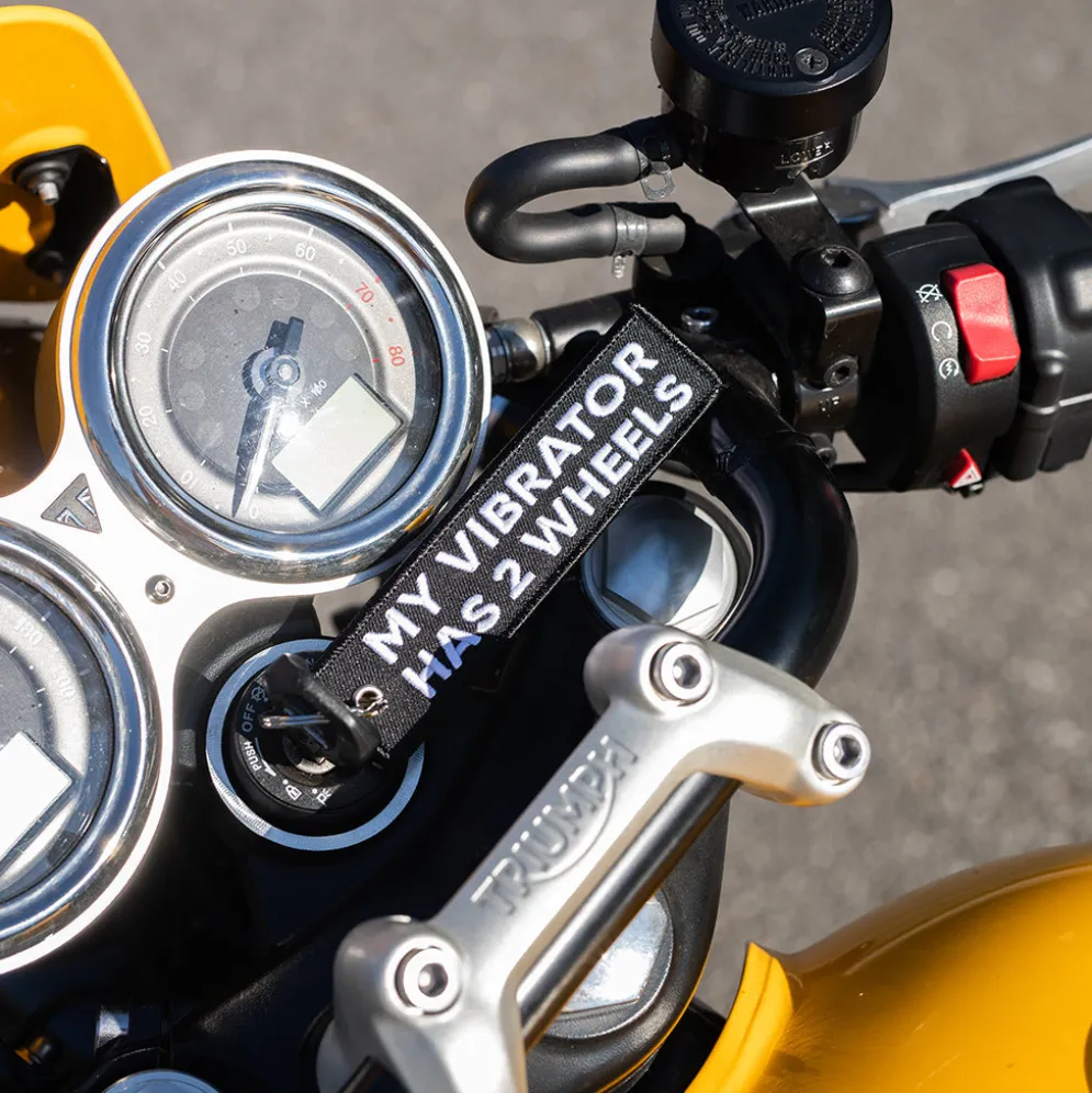 My Vibrator Has 2 Wheels - Motorcycle Keychain^Moto Loot New