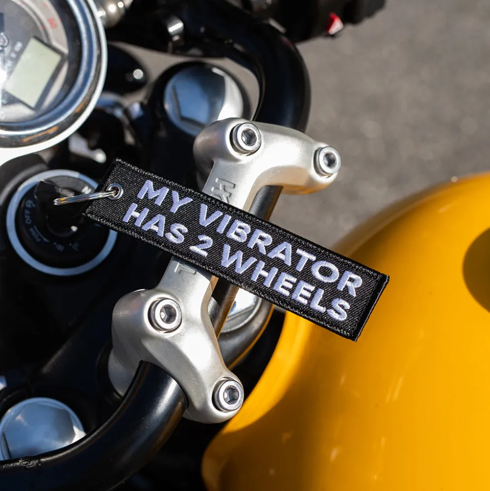 My Vibrator Has 2 Wheels - Motorcycle Keychain^Moto Loot New