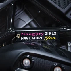 Naughty Girls Have More Fun - Motorcycle Keychain^Moto Loot Outlet