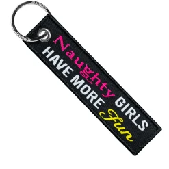 Naughty Girls Have More Fun - Motorcycle Keychain^Moto Loot Outlet