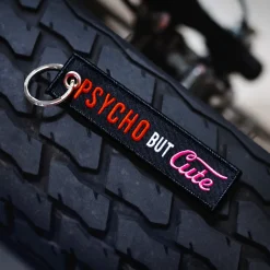 Psycho But Cute - Motorcycle Keychain^Moto Loot Hot