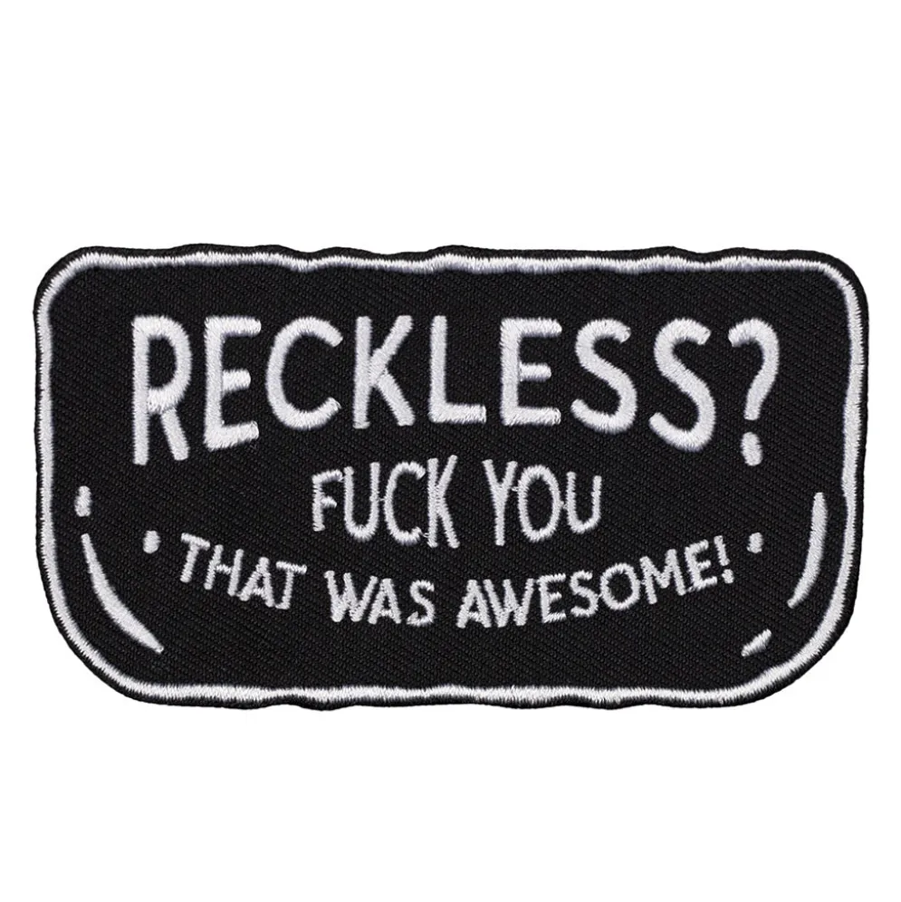Reckless? - Motorcycle Patch^Moto Loot Best