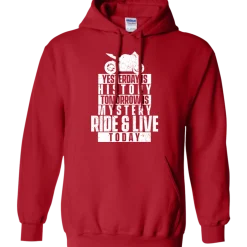Ride & Live Today Hoodie^CustomCat New