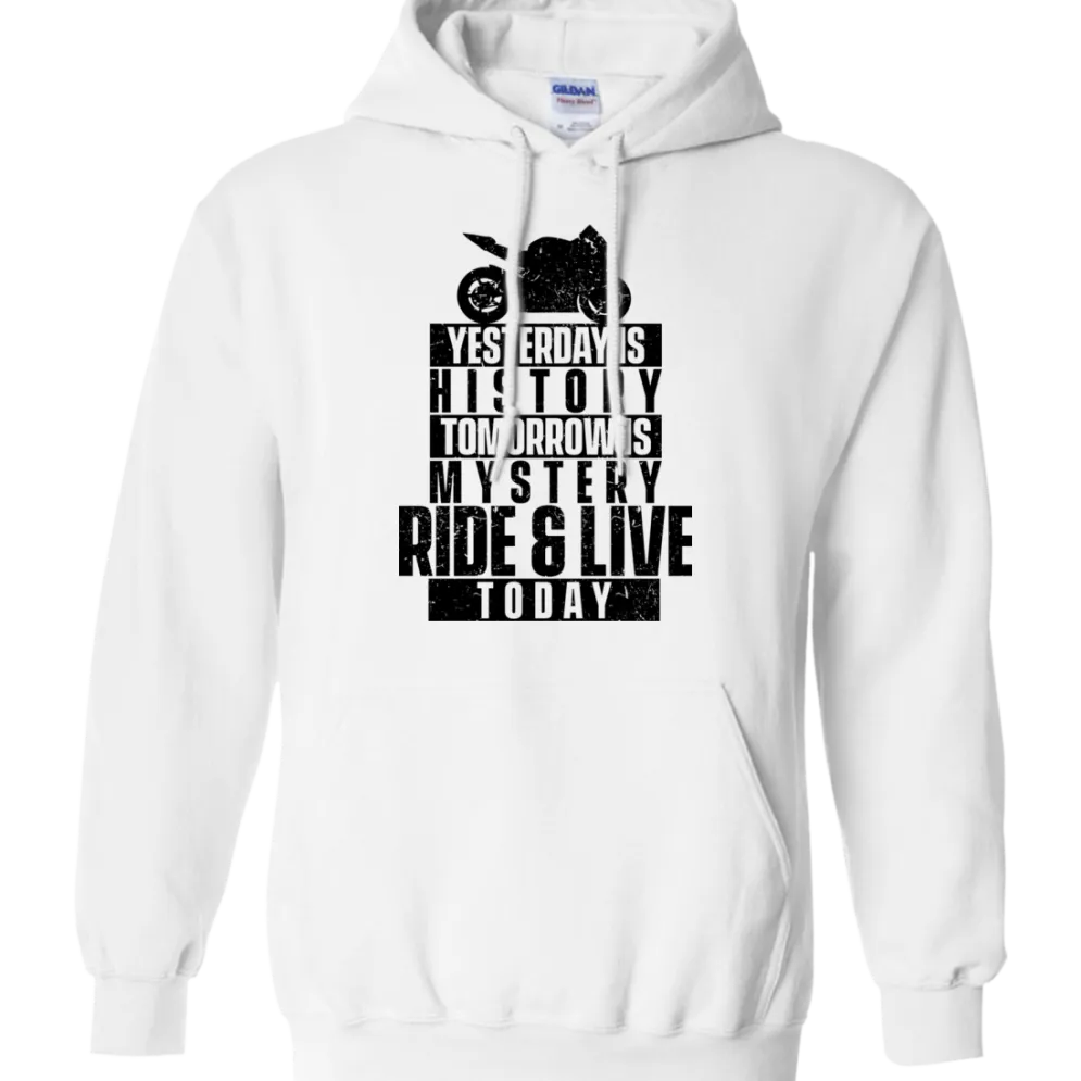 Ride & Live Today Hoodie^CustomCat New