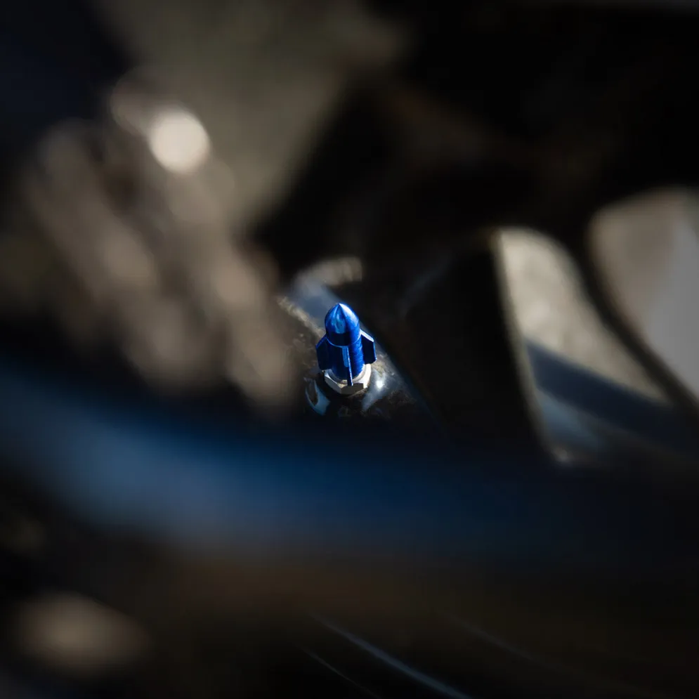 Rocket Blue - Motorcycle Valve Caps^Moto Loot Clearance