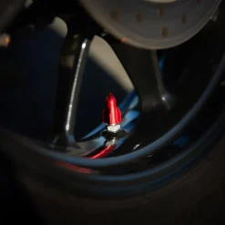 Rocket Red - Motorcycle Valve Caps^Moto Loot New