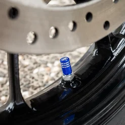 Round Blue Ml - Motorcycle Valve Caps^Moto Loot Outlet
