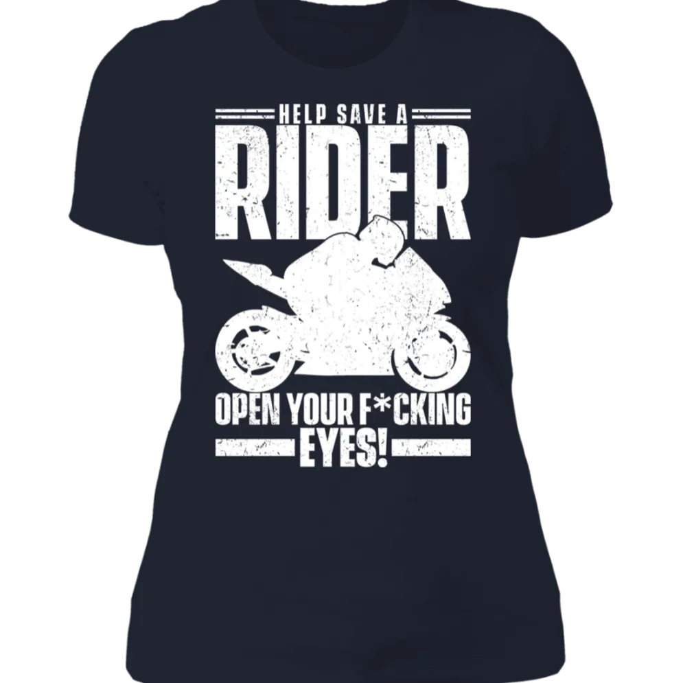 SAVE A RIDER LADIES T-SHIRT^CustomCat Discount