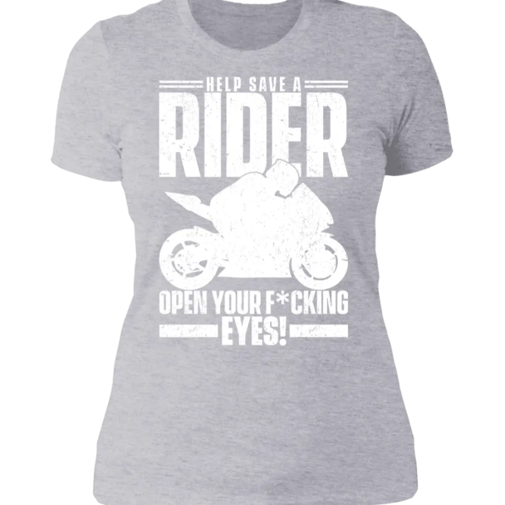 SAVE A RIDER LADIES T-SHIRT^CustomCat Discount