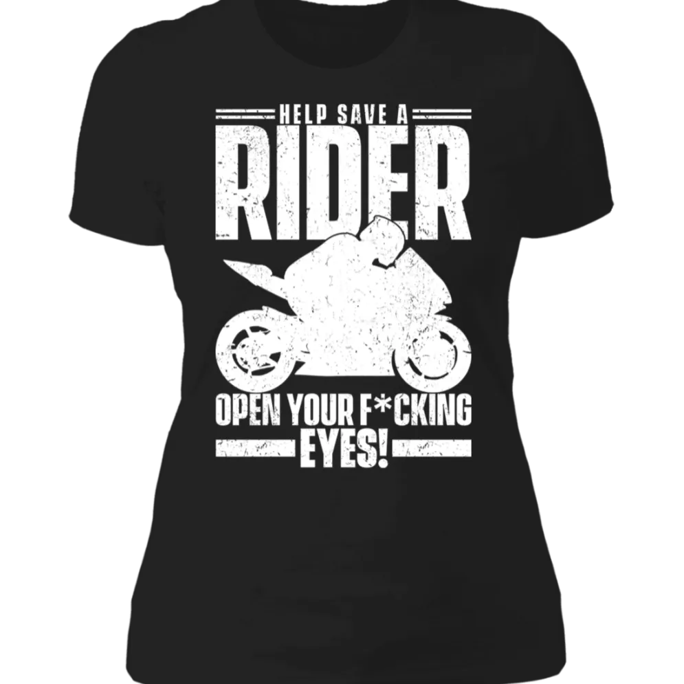 SAVE A RIDER LADIES T-SHIRT^CustomCat Discount