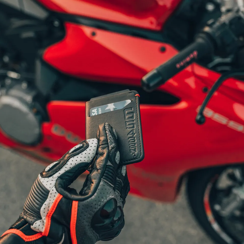 Shift Pattern - Slim Motorcycle Wallet^Moto Loot Clearance