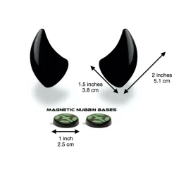 Small Horns Black - Motorcycle Helmet Accessory^Moto Loot
