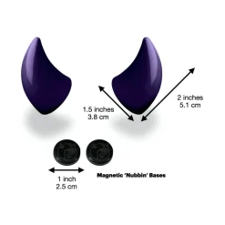 Small Horns Purple - Motorcycle Helmet Accessory^Moto Loot Hot