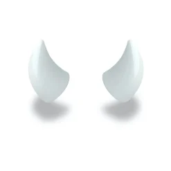Small Horns White - Motorcycle Helmet Accessory^Moto Loot Hot
