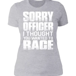 SORRY OFFICER LADIES T-SHIRT^CustomCat Sale