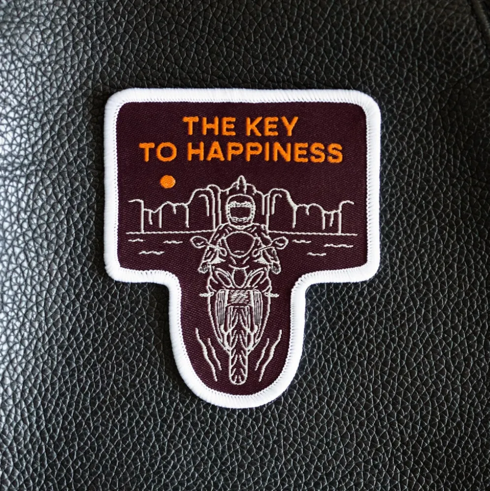 The Key To Happiness - Motorcycle Patch^Moto Loot