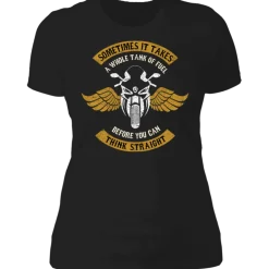 THINK STRAIGHT LADIES T-SHIRT^CustomCat Best