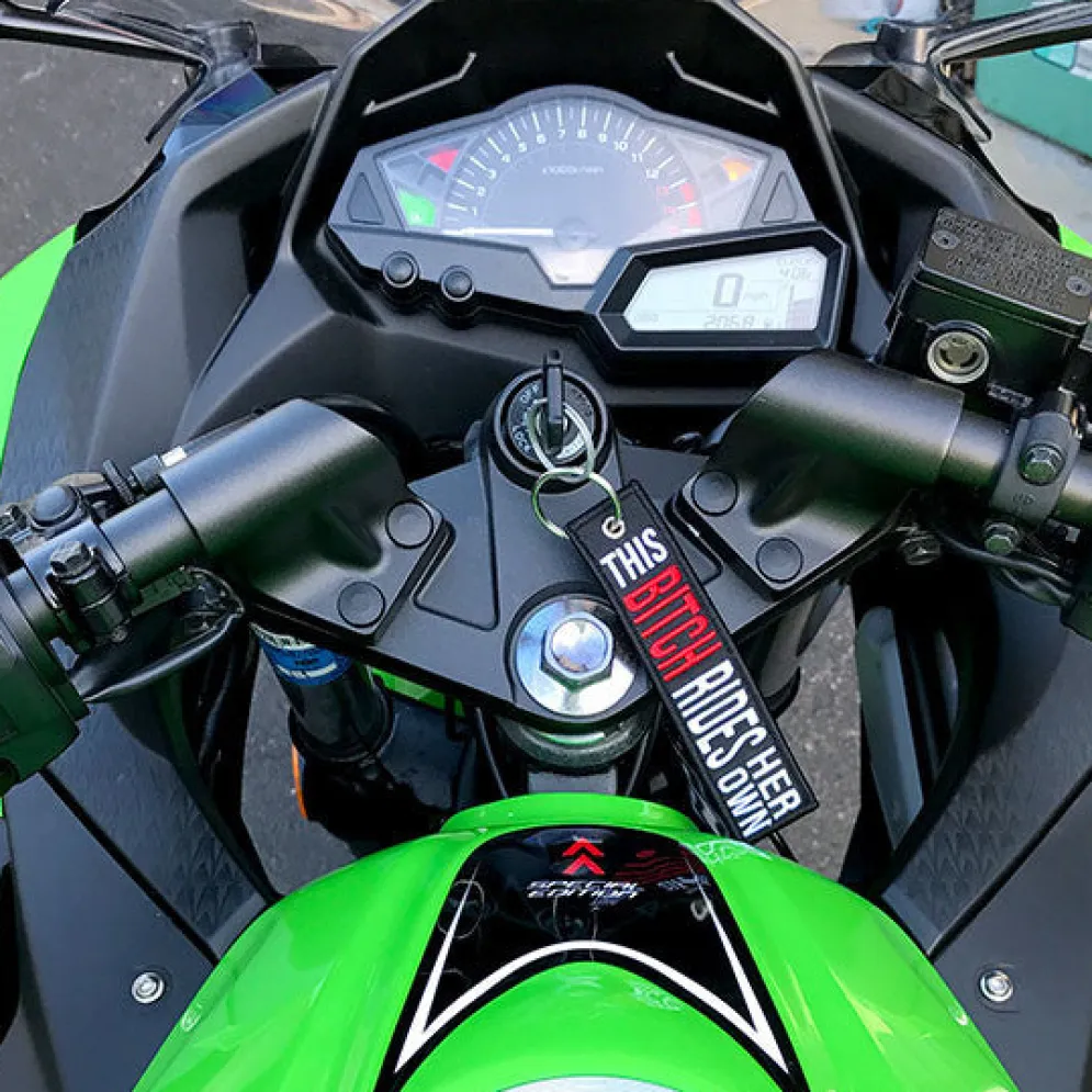 This Bitch Rides Her Own - Motorcycle Keychain^Moto Loot New
