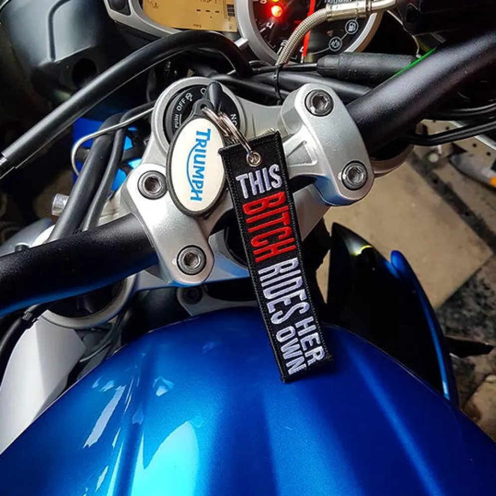 This Bitch Rides Her Own - Motorcycle Keychain^Moto Loot New