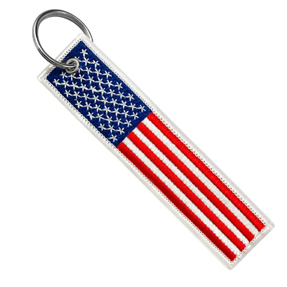 United States Of America Flag - Motorcycle Keychain^Moto Loot New