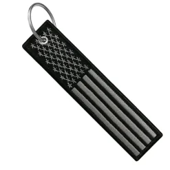 Usa Flag Blackout - Motorcycle Keychain^Moto Loot New