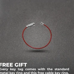 Usa Flag Thin Blue, Red, Green Line- Motorcycle Keychain^Moto Loot Best