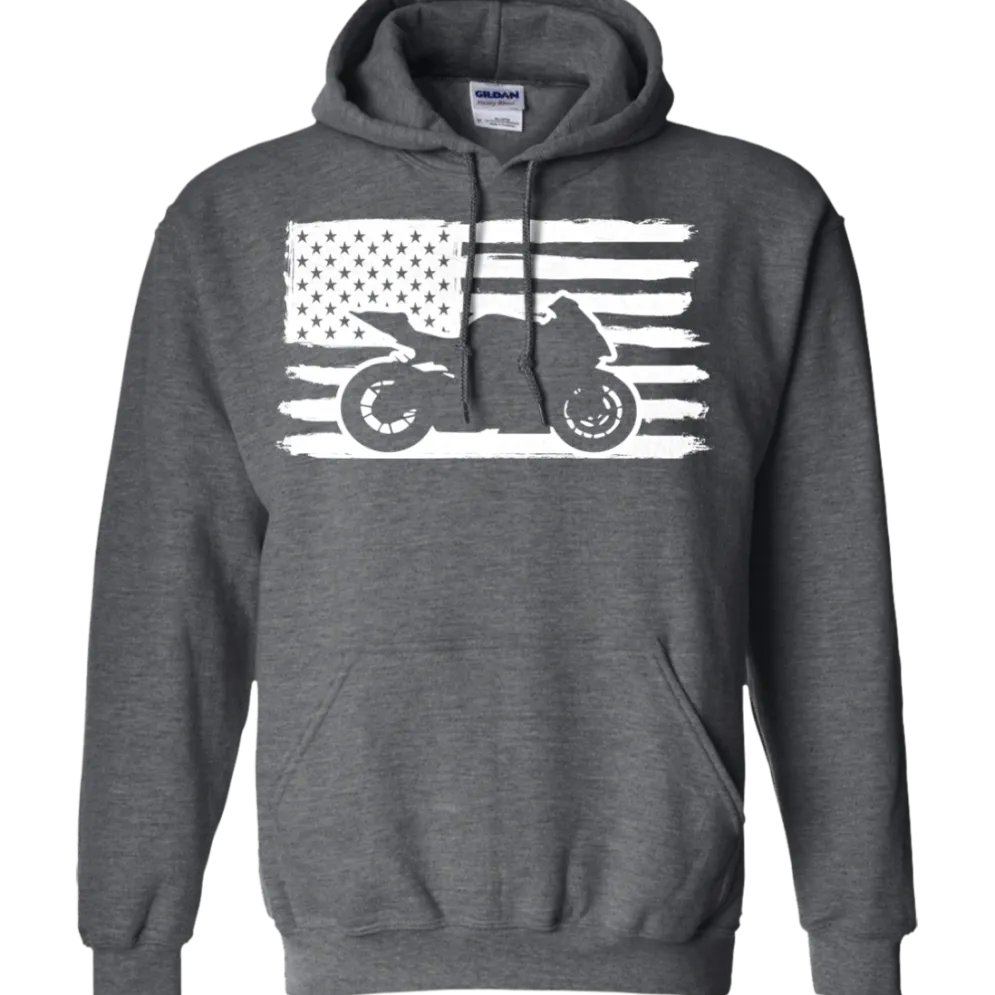 US Sportbike Rider Hoodie^CustomCat Hot