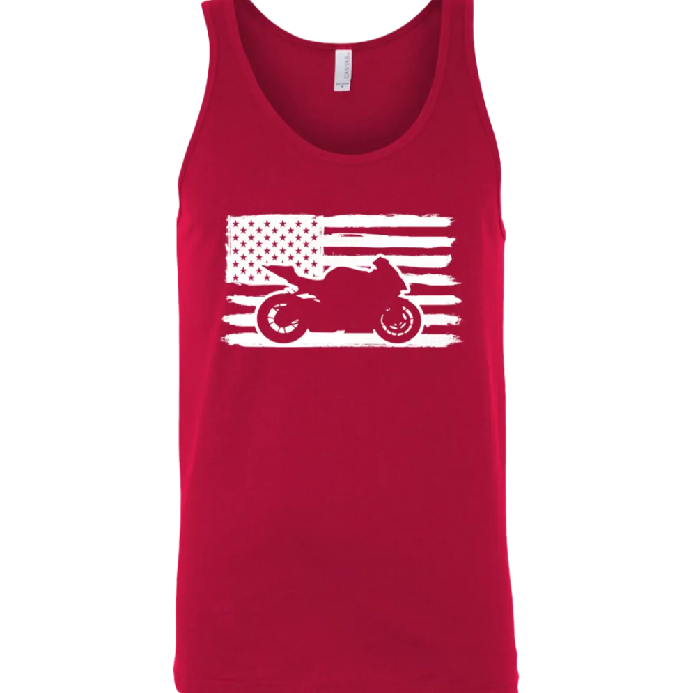 US Sportbike Rider Tank Top^CustomCat Outlet