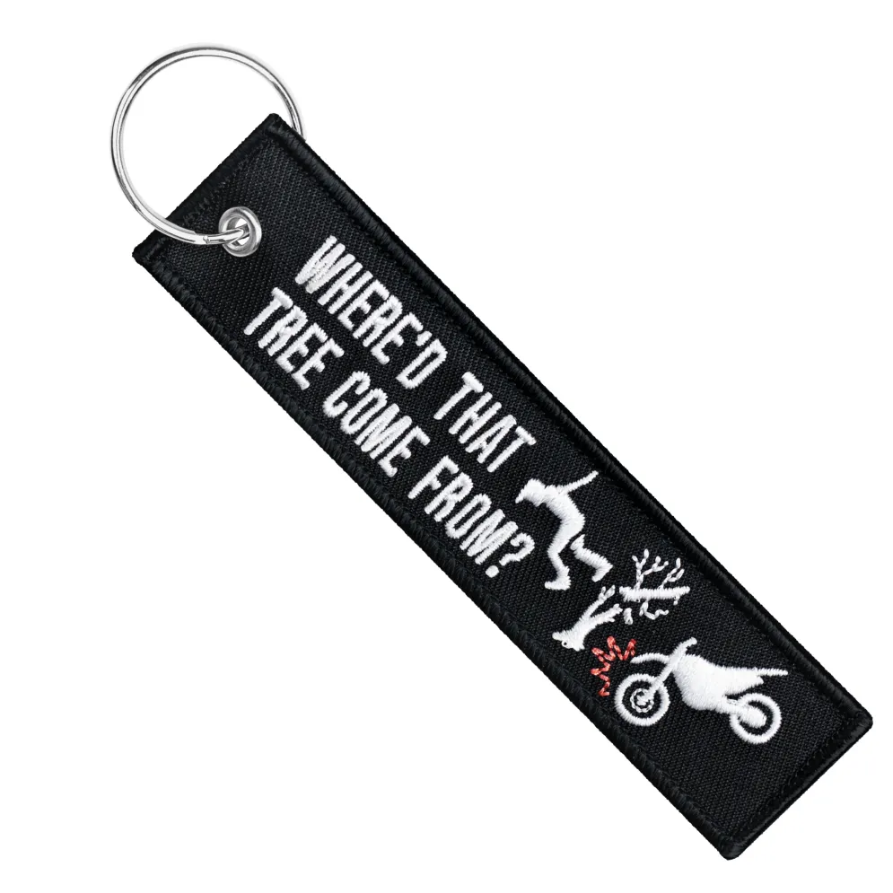 Where'D That Tree Come From? - Dirt Bike Keychain^Moto Loot Clearance